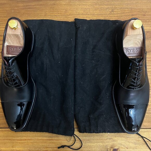 Magnanni Cesar Black Cap Toe Oxfords Leather Dress Shoe Size 10 USED ONCE main image 4